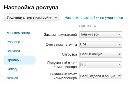 Разграничение доступа, подразделения, филиалы